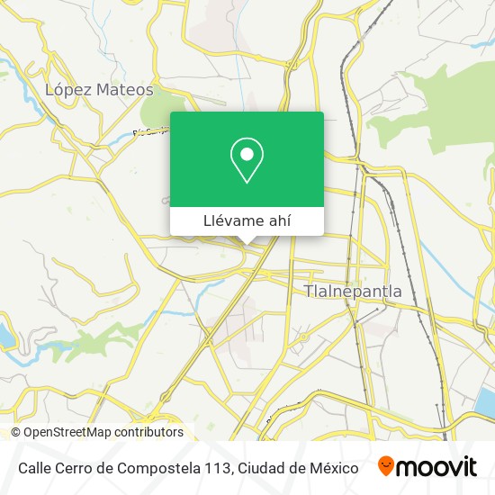 Mapa de Calle Cerro de Compostela 113