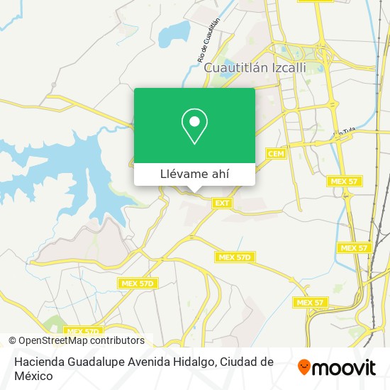Mapa de Hacienda Guadalupe Avenida Hidalgo