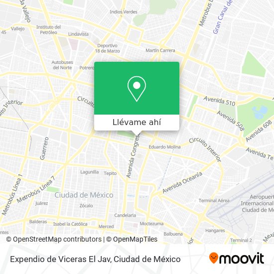 Mapa de Expendio de Viceras El Jav