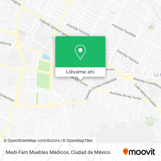 Mapa de Medi-Fam Muebles Médicos