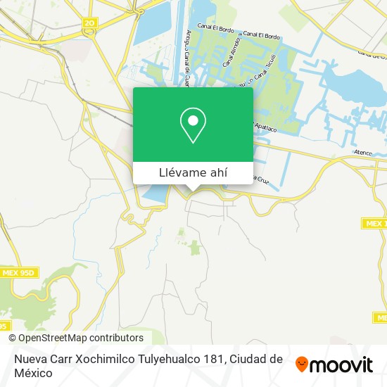 Mapa de Nueva Carr Xochimilco Tulyehualco 181