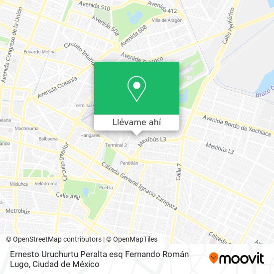 Mapa de Ernesto Uruchurtu Peralta esq Fernando Román Lugo