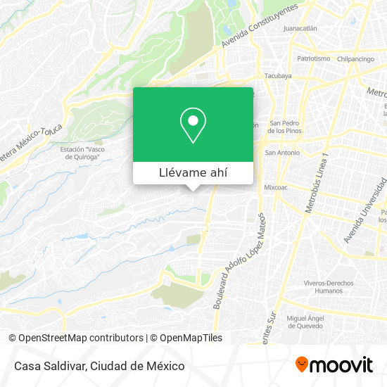 Mapa de Casa Saldivar