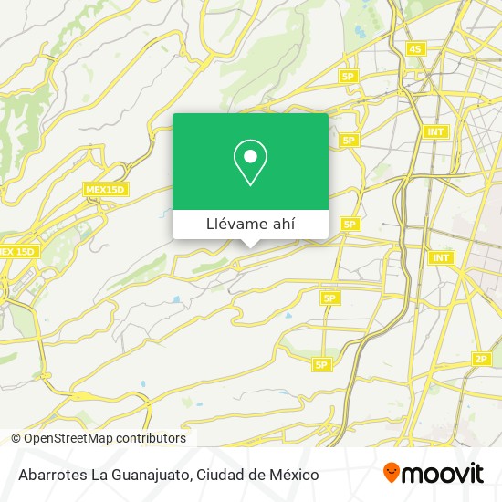 Mapa de Abarrotes La Guanajuato