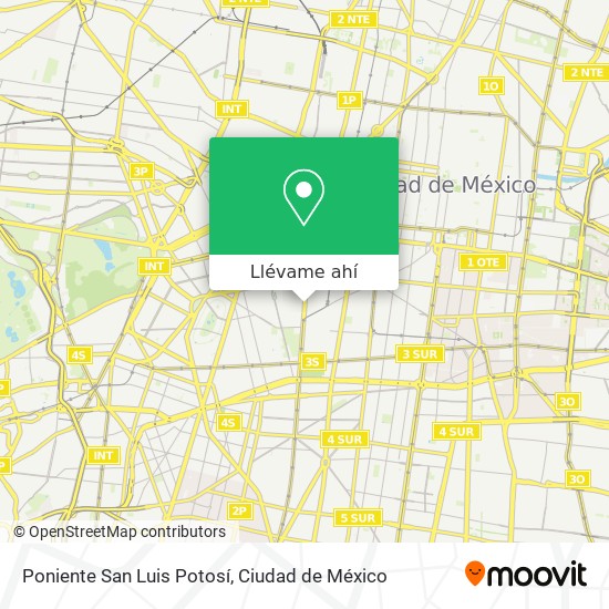 Mapa de Poniente San Luis Potosí
