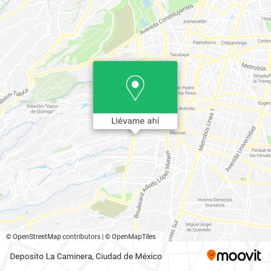 Mapa de Deposito La Caminera