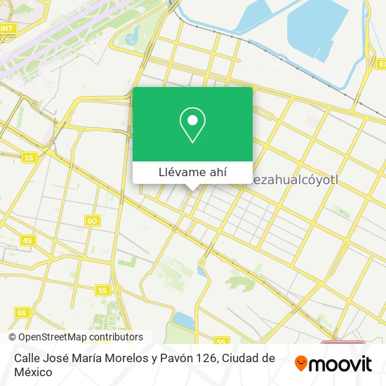 Mapa de Calle José María Morelos y Pavón 126
