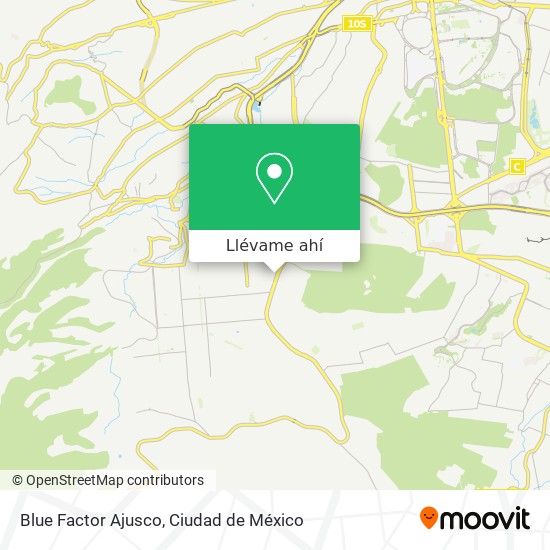 Mapa de Blue Factor Ajusco