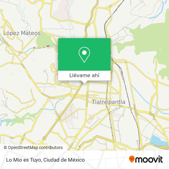 Mapa de Lo Mio es Tuyo
