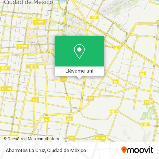 Mapa de Abarrotes La Cruz