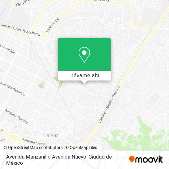 Mapa de Avenida Manzanillo Avenida Nuevo