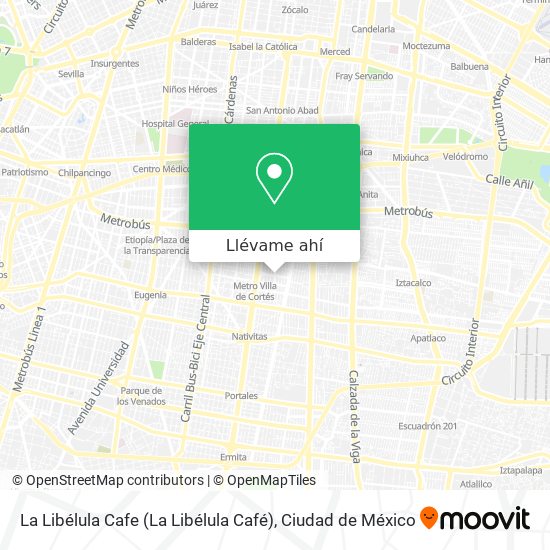 Mapa de La Libélula Cafe (La Libélula Café)