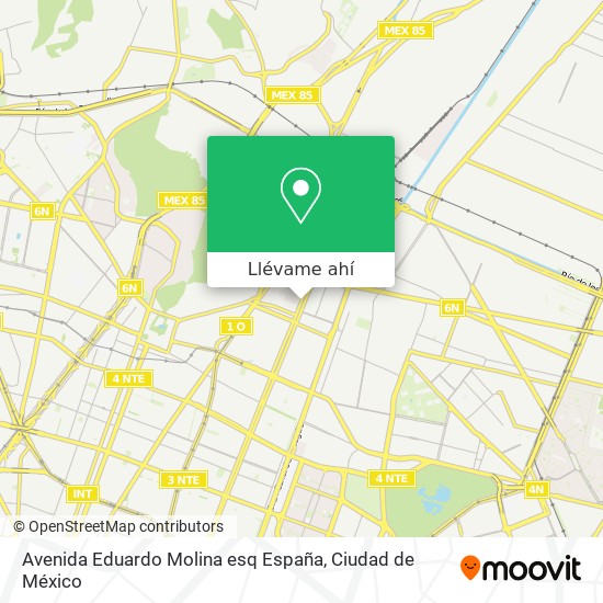 Mapa de Avenida Eduardo Molina esq España