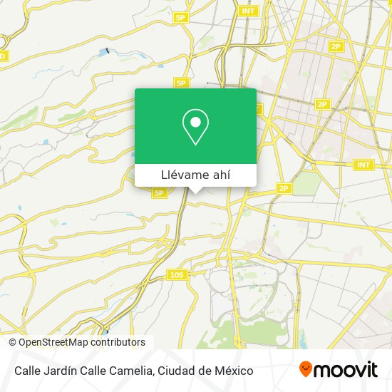 Mapa de Calle Jardín Calle Camelia