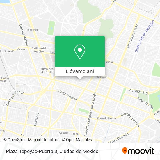 Mapa de Plaza Tepeyac-Puerta 3