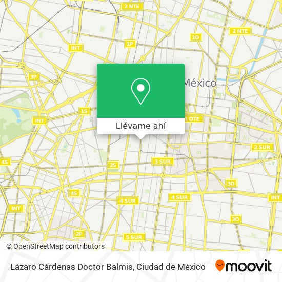 Mapa de Lázaro Cárdenas Doctor Balmis