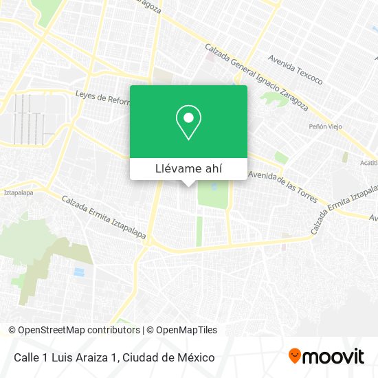 Mapa de Calle 1 Luis Araiza 1