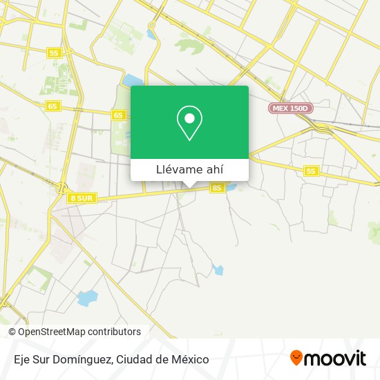 Mapa de Eje Sur Domínguez