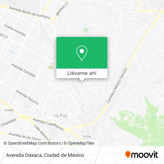 Mapa de Avenida Oaxaca