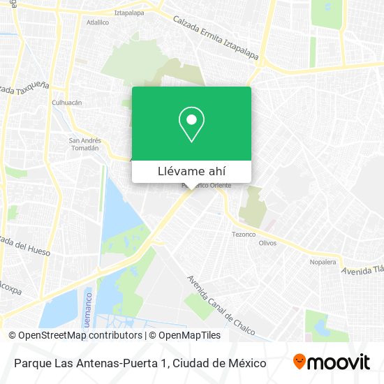 Mapa de Parque Las Antenas-Puerta 1
