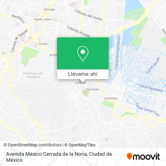 Mapa de Avenida México Cerrada de la Noria