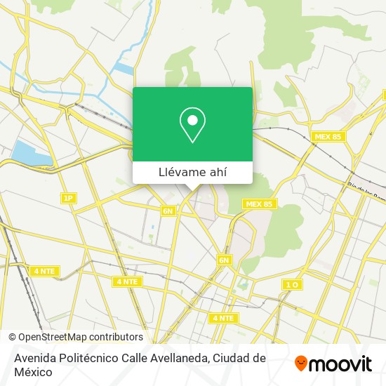 Mapa de Avenida Politécnico Calle Avellaneda