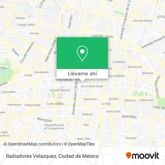Mapa de Radiadores Velazquez