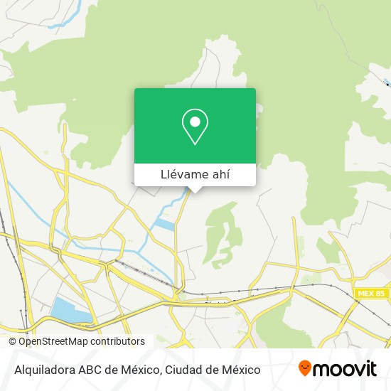 Mapa de Alquiladora ABC de México