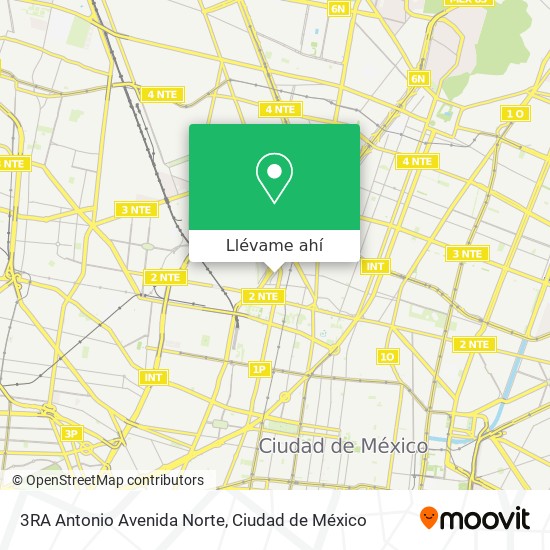 Mapa de 3RA Antonio Avenida Norte