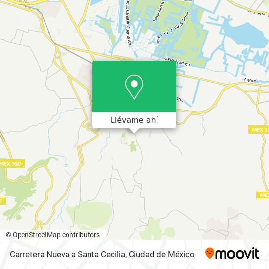 Mapa de Carretera Nueva a Santa Cecilia