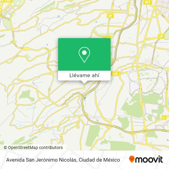 Mapa de Avenida San Jerónimo Nicolás