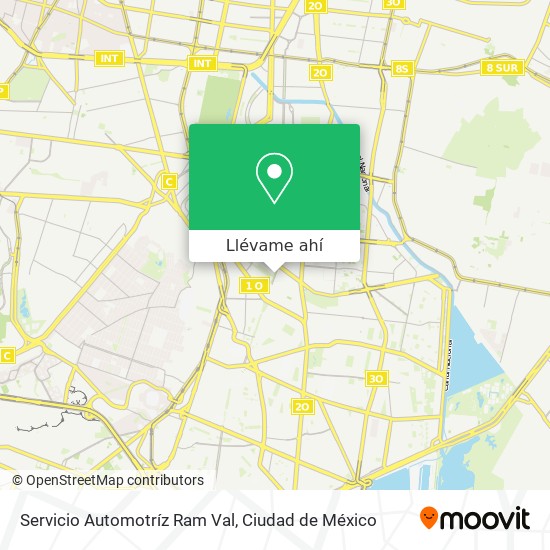 Mapa de Servicio Automotríz Ram Val