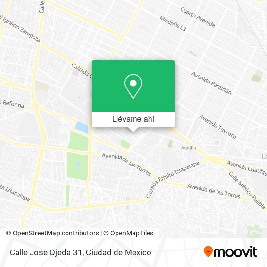 Mapa de Calle José Ojeda 31