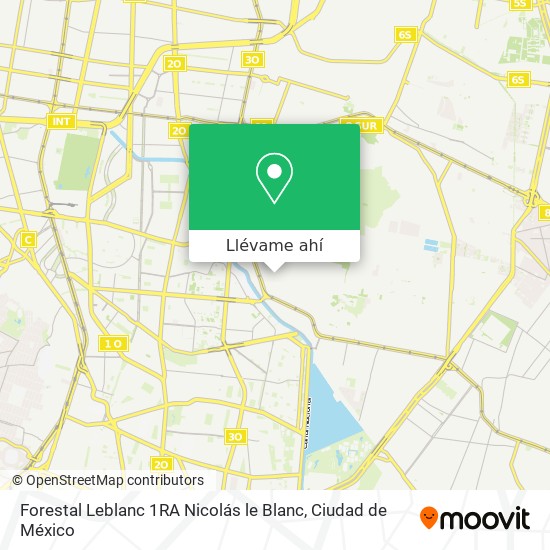 Mapa de Forestal Leblanc 1RA Nicolás le Blanc