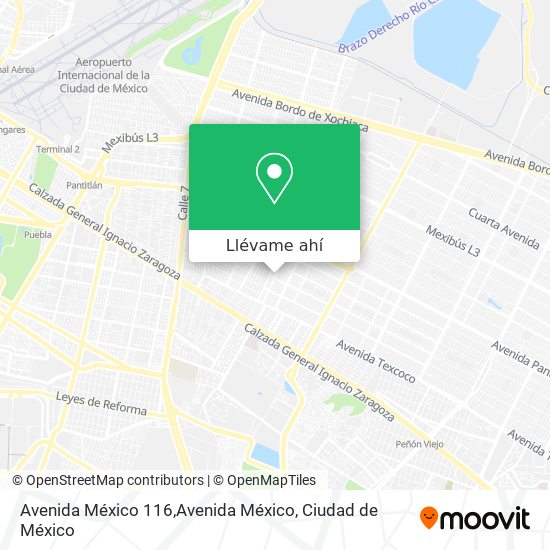 Mapa de Avenida México 116,Avenida México