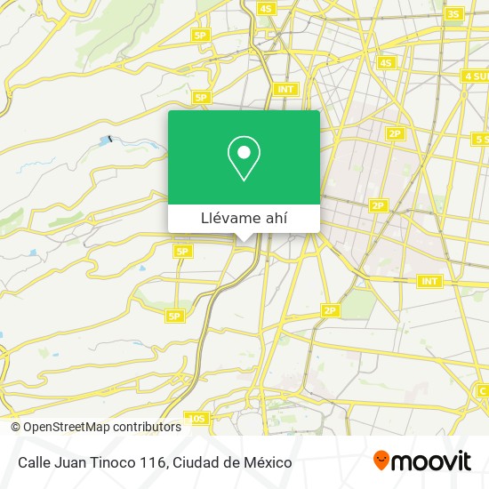 Mapa de Calle Juan Tinoco 116