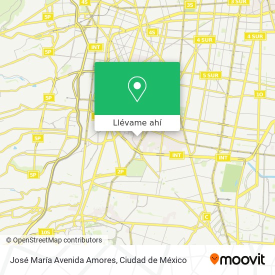 Mapa de José María Avenida Amores