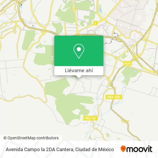 Mapa de Avenida Campo la 2DA Cantera
