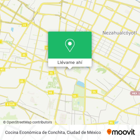 Mapa de Cocina Económica de Conchita