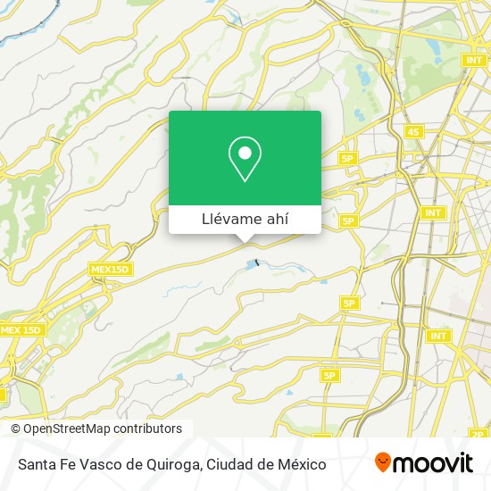 Mapa de Santa Fe Vasco de Quiroga