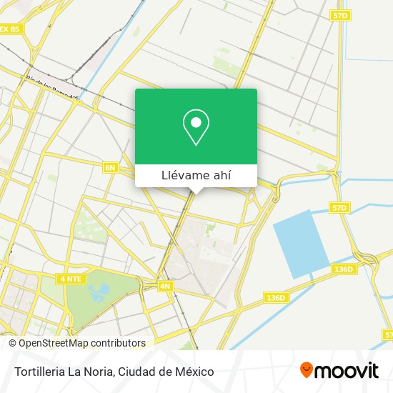 Mapa de Tortilleria La Noria