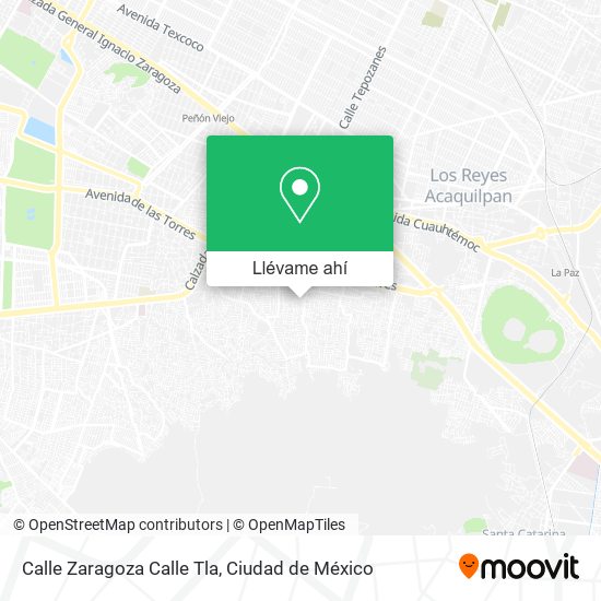 Mapa de Calle Zaragoza Calle Tla