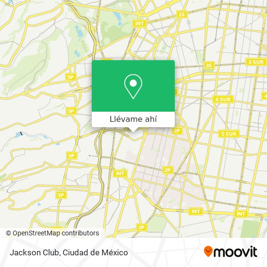 Mapa de Jackson Club