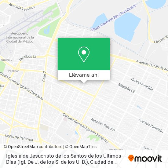 Mapa de Iglesia de Jesucristo de los Santos de los Últimos Días (Igl. De J. de los S. de los U. D.)