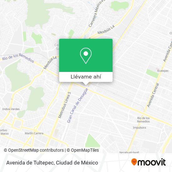 Mapa de Avenida de Tultepec