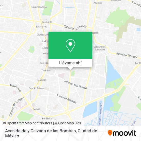 Mapa de Avenida de y Calzada de las Bombas