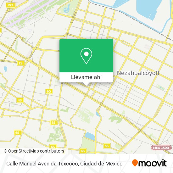 Mapa de Calle Manuel Avenida Texcoco