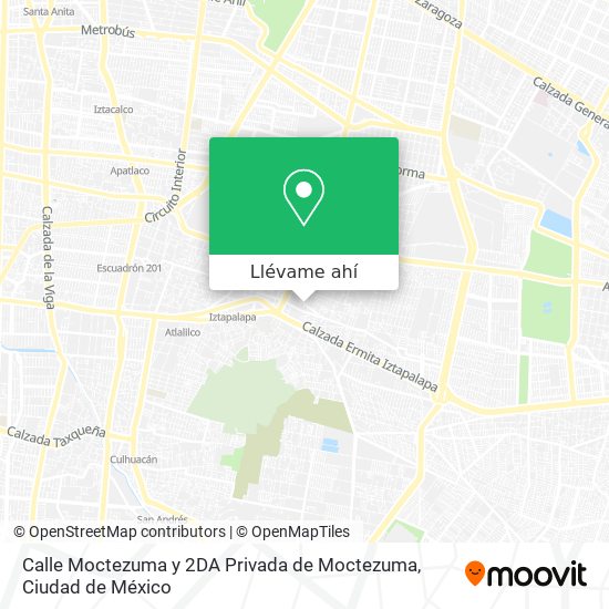 Mapa de Calle Moctezuma y 2DA Privada de Moctezuma