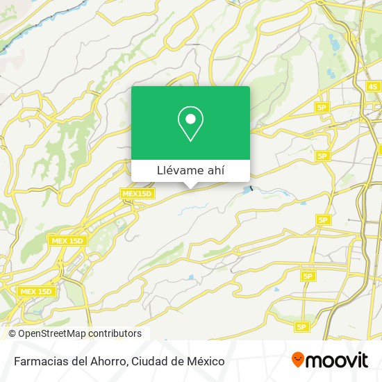 Mapa de Farmacias del Ahorro