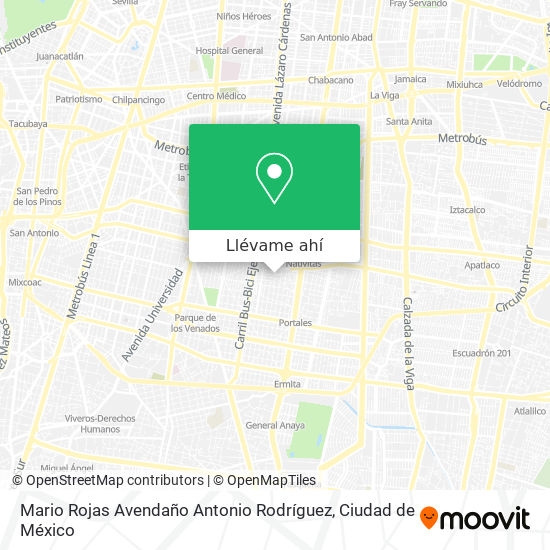 Mapa de Mario Rojas Avendaño Antonio Rodríguez